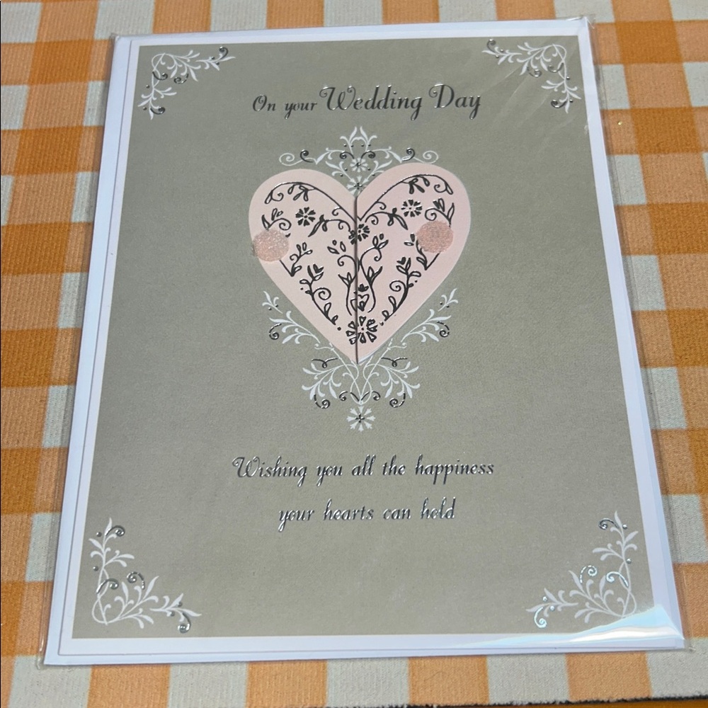 “On your wedding day” 3D doily Papyrus card